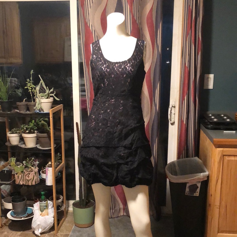 Elegant Black Lace Dress